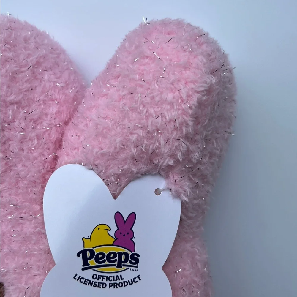 NWT Peeps Plush Bunny Set - Sparkle Purple and Pink Easter 11”